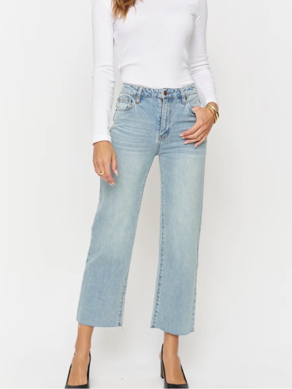 Oliver Logan Aberdeen Crop Leg Light Blue Jeans 25P